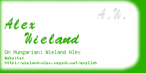 alex wieland business card